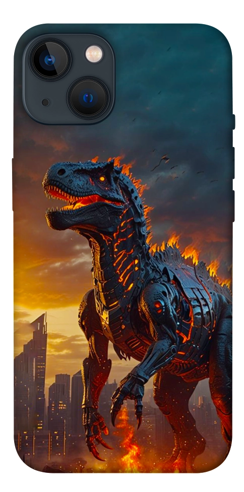 Чехол Fire dino для iPhone 13