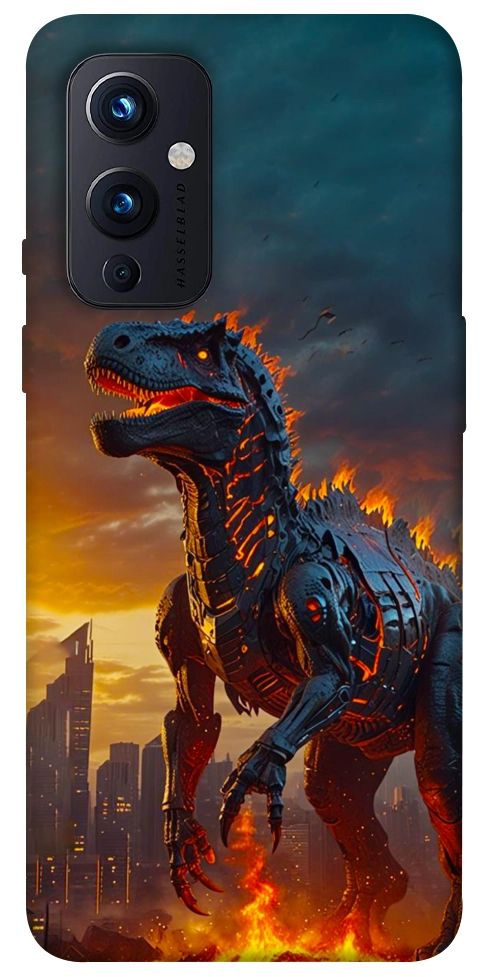 Чехол Fire dino для OnePlus 9