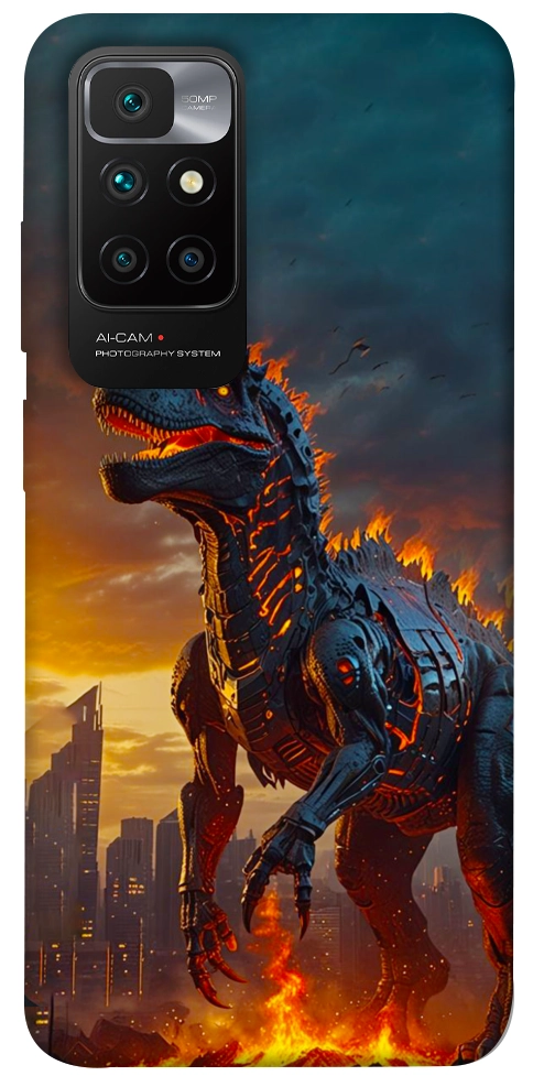 Чехол Fire dino для Xiaomi Redmi 10