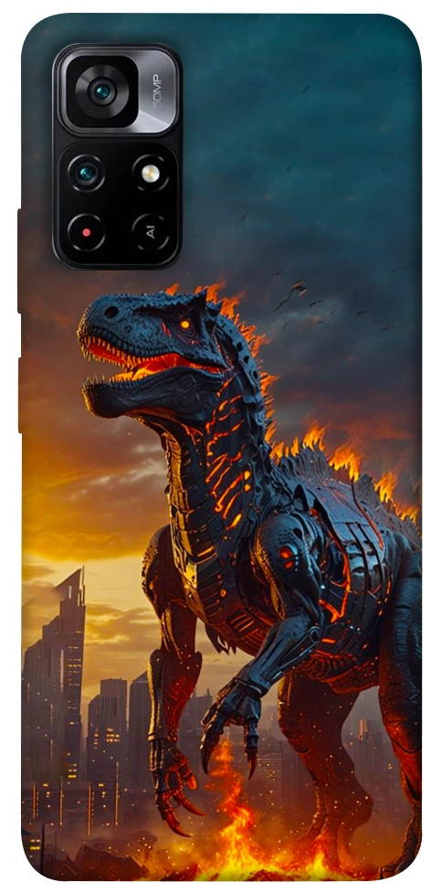 Чехол Fire dino для Xiaomi Poco M4 Pro 5G