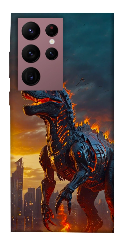 Чехол Fire dino для Galaxy S22 Ultra