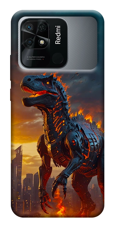 Чехол Fire dino для Xiaomi Redmi 10C