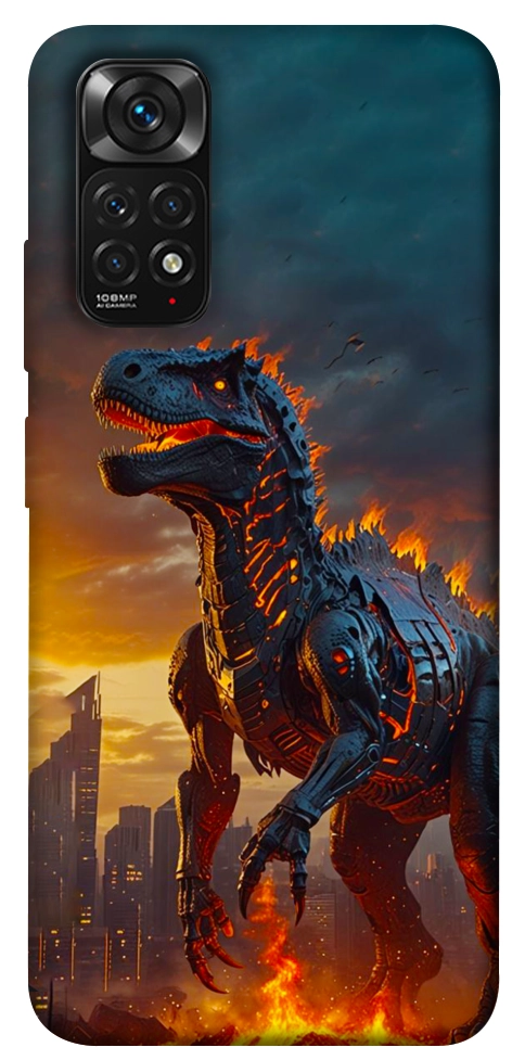 Чехол Fire dino для Xiaomi Redmi Note 11 (Global)