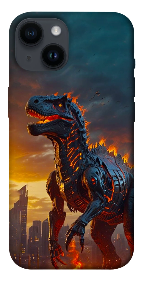 Чохол Fire dino для iPhone 14