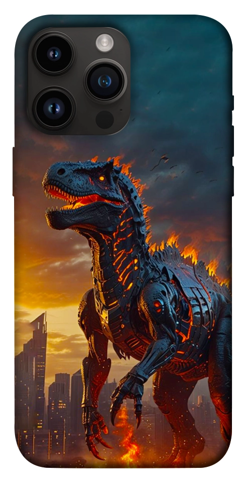 Чохол Fire dino для iPhone 14 Pro Max