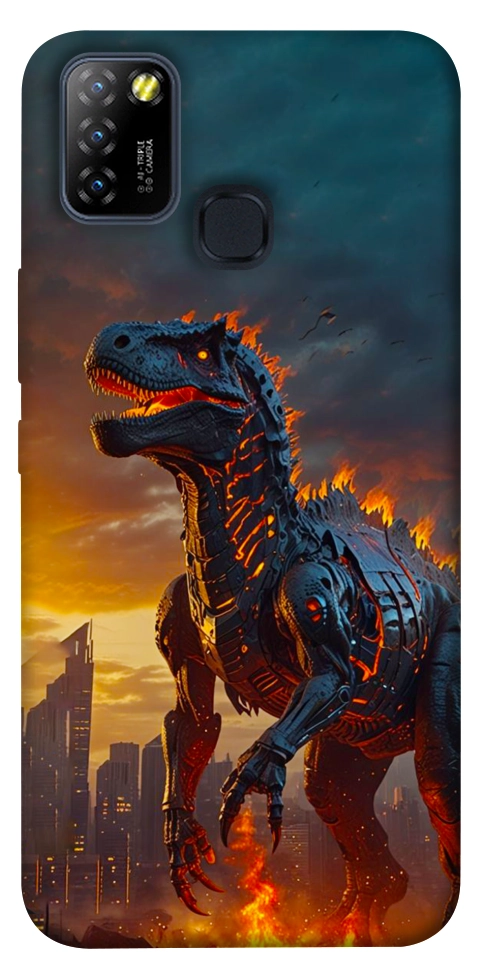 Чехол Fire dino для Infinix Hot 10 Lite