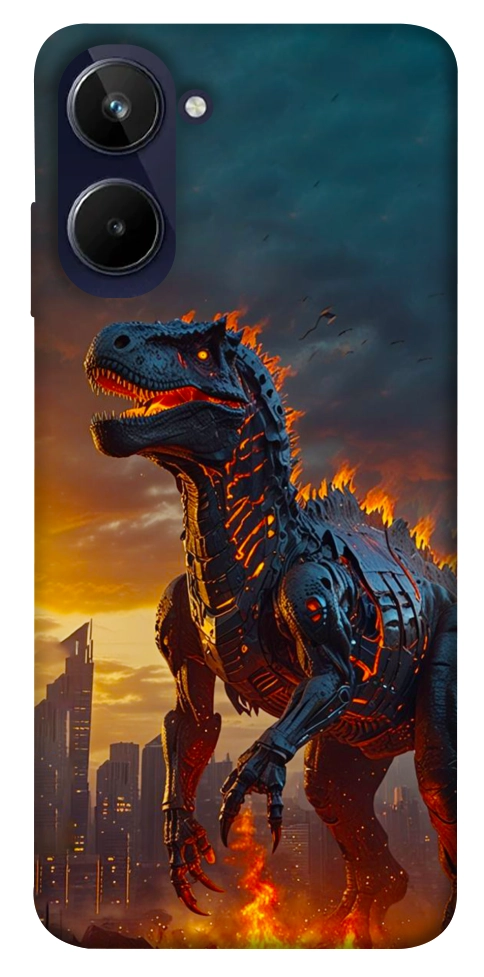 Чехол Fire dino для Realme 10 4G