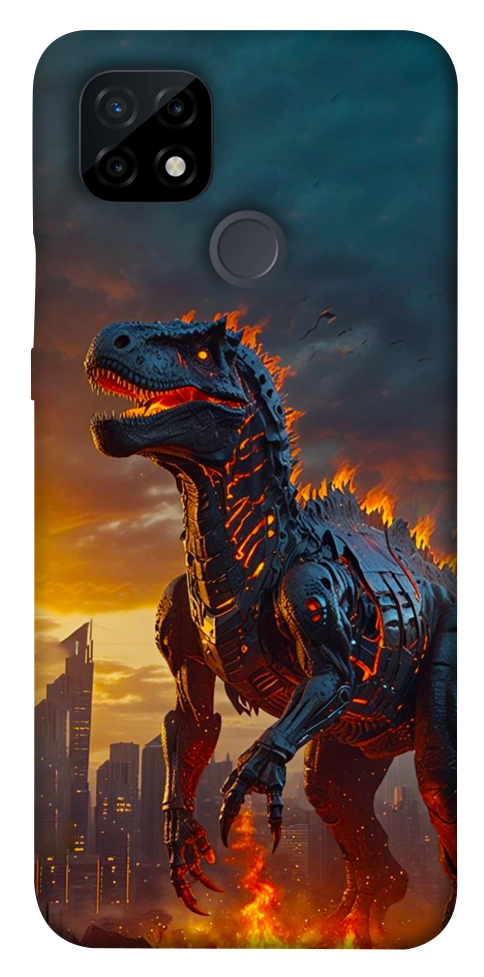 Чехол Fire dino для Realme C21
