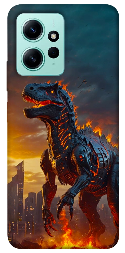 Чехол Fire dino для Xiaomi Redmi Note 12 4G