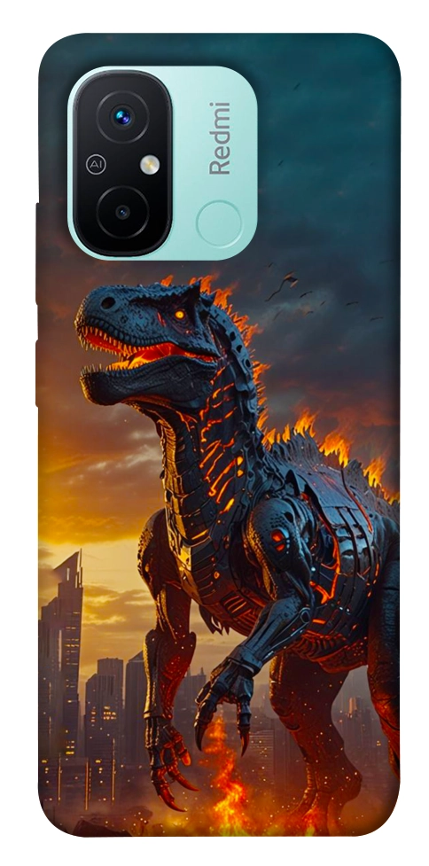 Чехол Fire dino для Xiaomi Redmi 12C