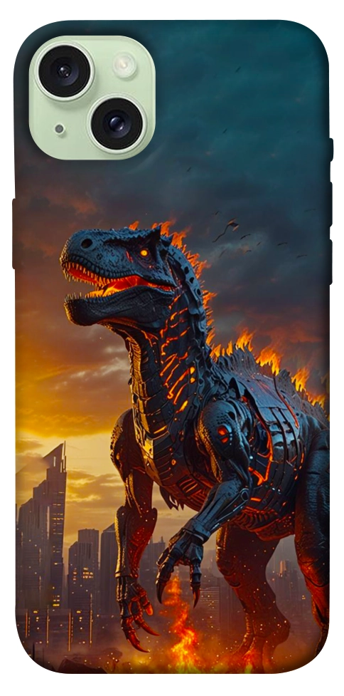 Чохол Fire dino для iPhone 15 Plus