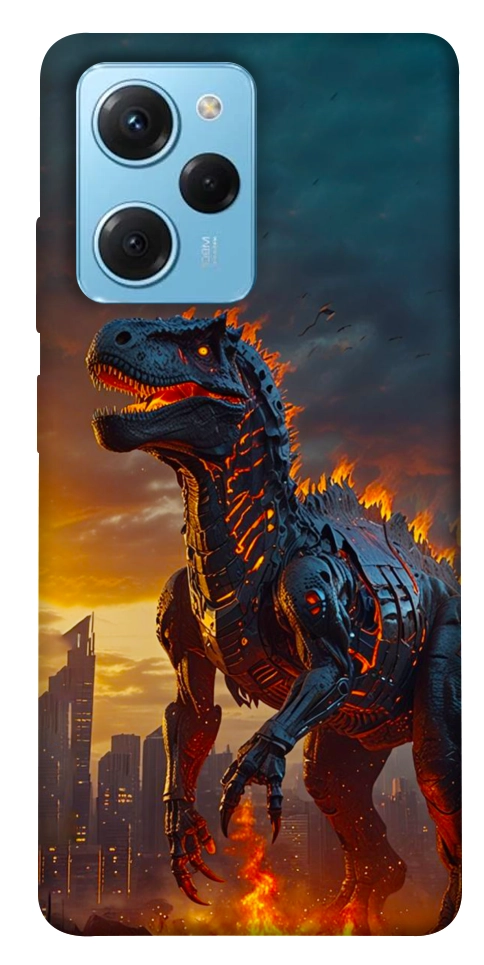 Чехол Fire dino для Xiaomi Poco X5 Pro 5G