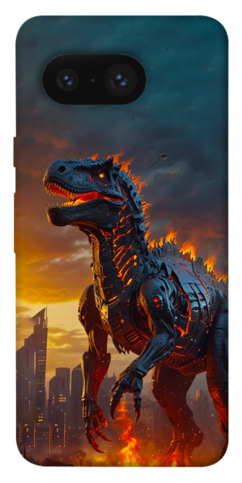 Чехол Fire dino для Google Pixel 8