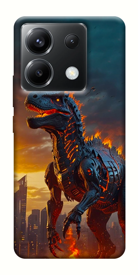 Чехол Fire dino для Xiaomi Poco X6