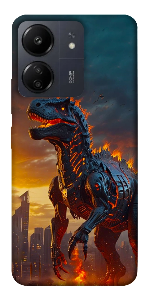 Чехол Fire dino для Xiaomi Poco C65