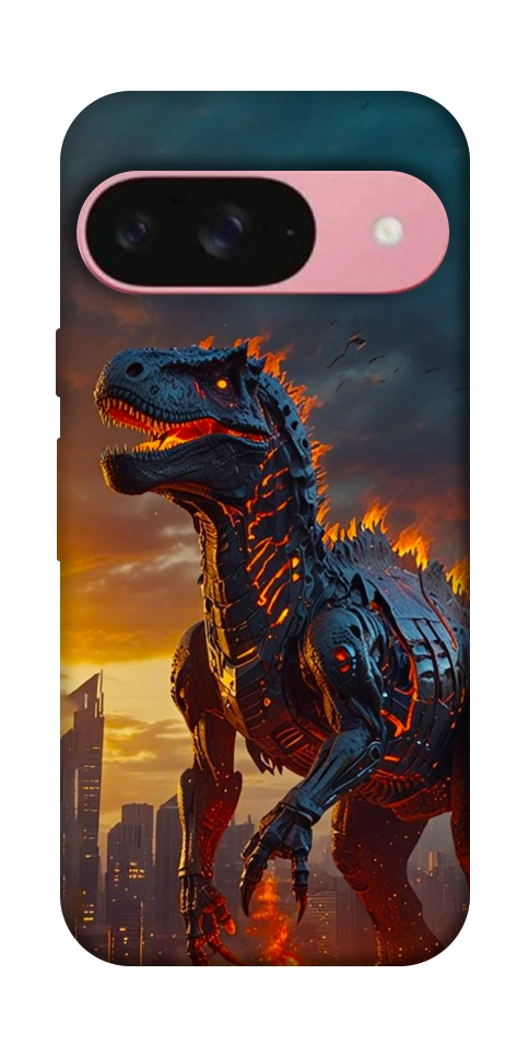 Чехол Fire dino для Google Pixel 9