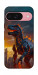 Чехол Fire dino для Google Pixel 9