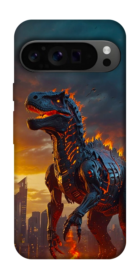 Чехол Fire dino для Google Pixel 9 Pro