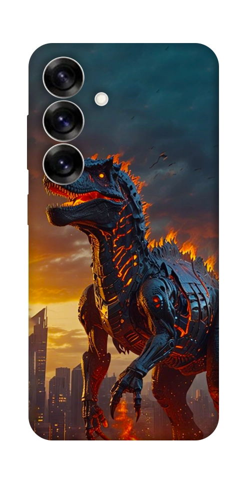 Чехол Fire dino для Galaxy S25