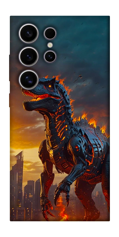 Чехол Fire dino для Galaxy S25 Ultra