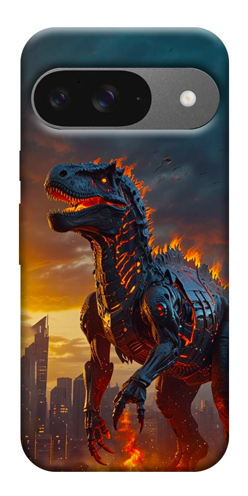 Чохол Fire dino для Google Pixel 10