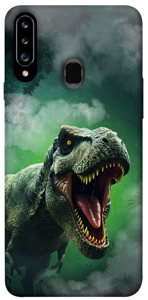 Чехол Green fog dino для Galaxy A20s (2019)
