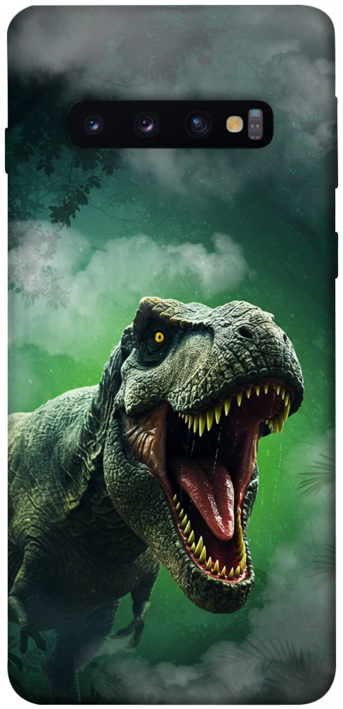 Чехол Green fog dino для Galaxy S10 (2019)