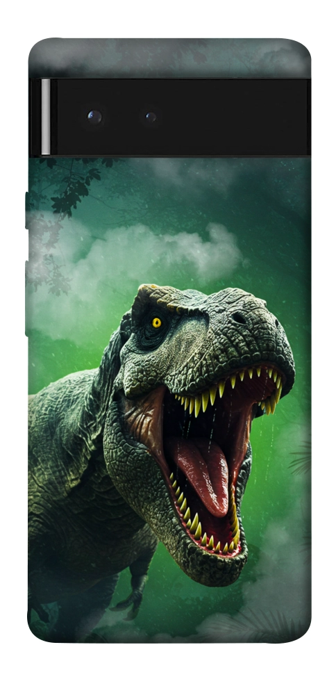 Чехол Green fog dino для Google Pixel 6