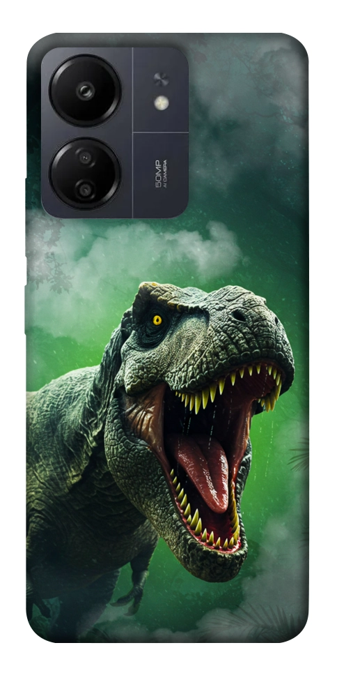 Чехол Green fog dino для Xiaomi Redmi 13C