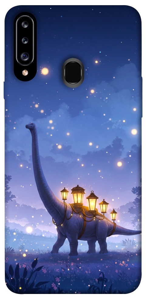 Чехол Lanterns dino для Galaxy A20s (2019)