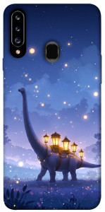 Чохол Lanterns dino для Galaxy A20s (2019)