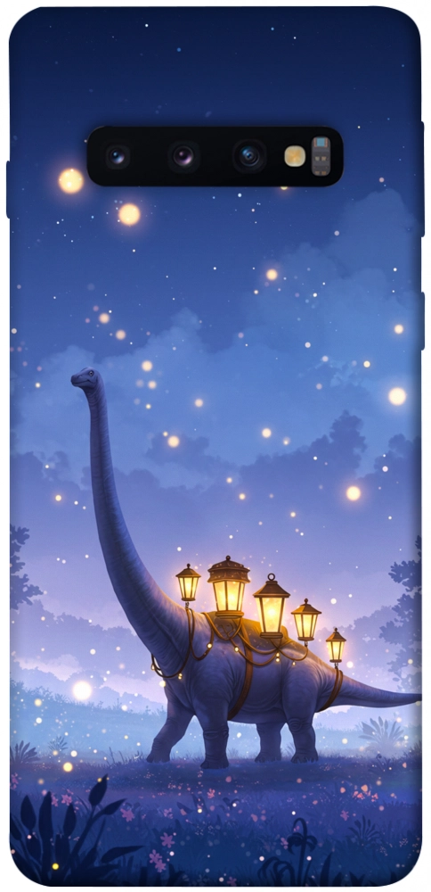 Чехол Lanterns dino для Galaxy S10 (2019)