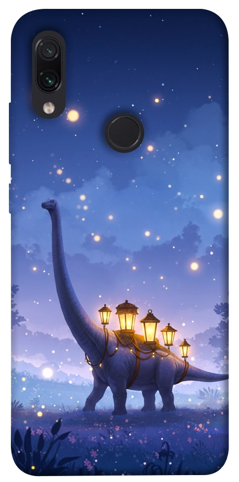 Чехол Lanterns dino для Xiaomi Redmi Note 7