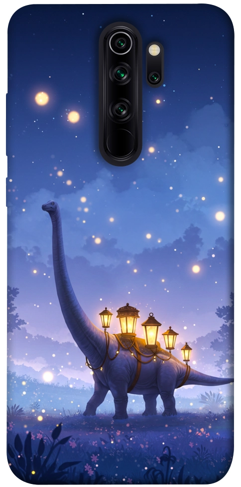 Чехол Lanterns dino для Xiaomi Redmi Note 8 Pro
