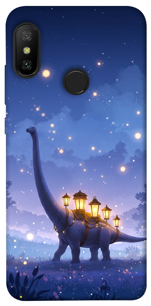 Чехол Lanterns dino для Xiaomi Redmi 6 Pro