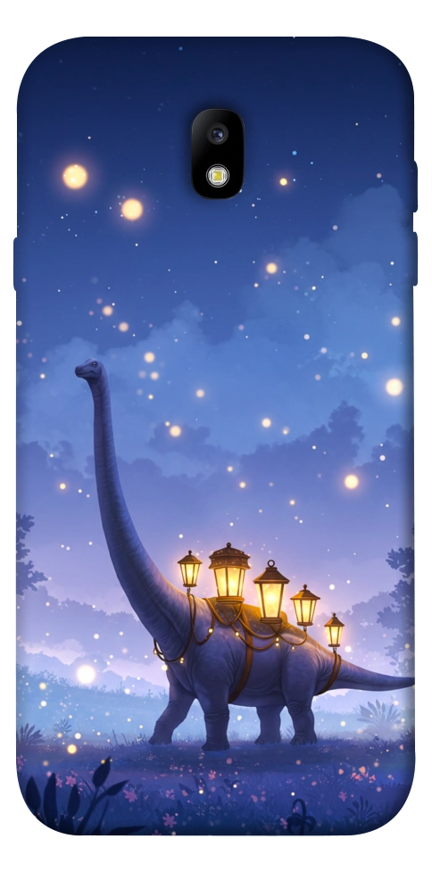 Чехол Lanterns dino для Galaxy J7 (2017)