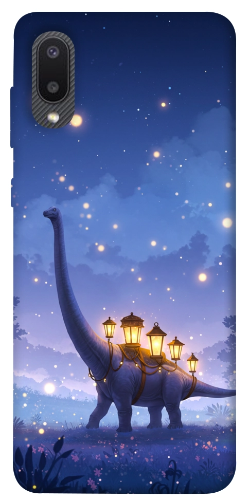 Чохол Lanterns dino для Galaxy A02