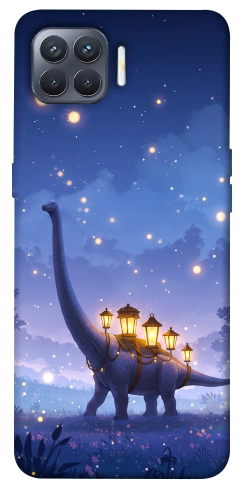 Чехол Lanterns dino для Oppo Reno 4 Lite