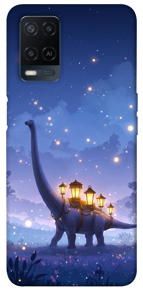 Чохол Lanterns dino для Oppo A54 4G
