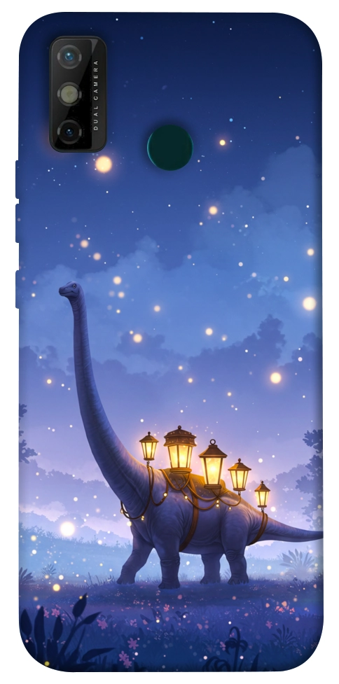 Чехол Lanterns dino для TECNO Spark 6 Go