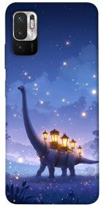 Чехол Lanterns dino для Xiaomi Redmi Note 10 5G