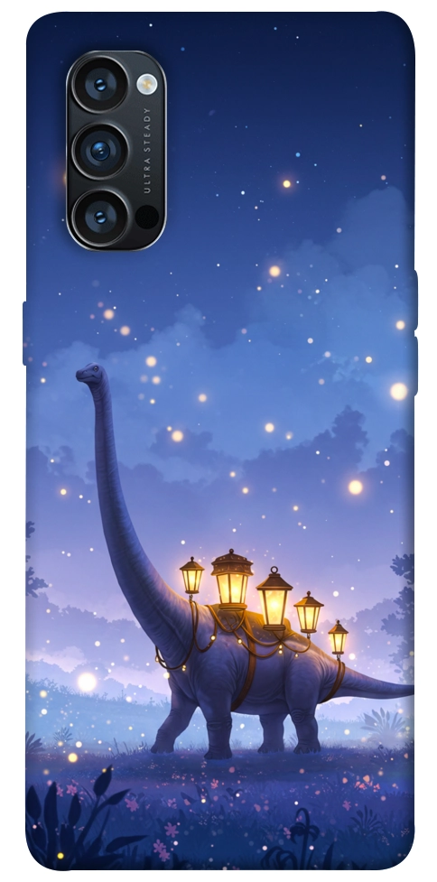 Чохол Lanterns dino для Oppo Reno 4 Pro 5G