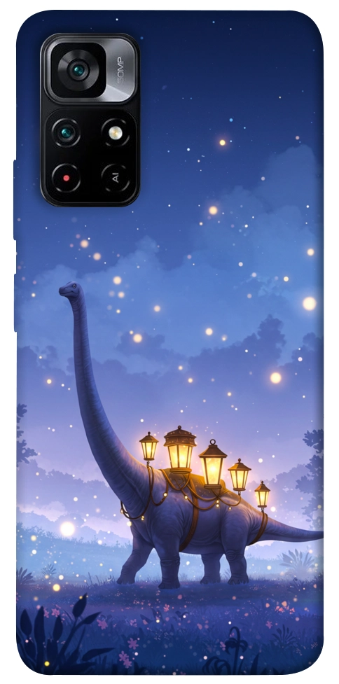 Чохол Lanterns dino для Xiaomi Poco M4 Pro 5G
