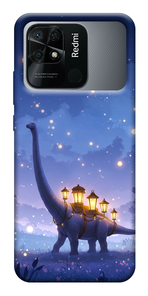 Чехол Lanterns dino для Xiaomi Redmi 10C