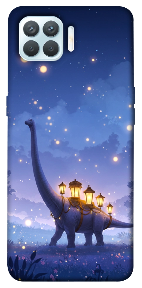Чехол Lanterns dino для Oppo F17 Pro