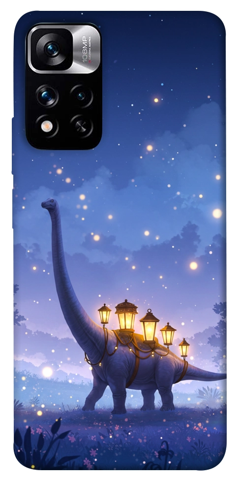 Чехол Lanterns dino для Xiaomi Redmi Note 11 5G