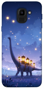 Чехол Lanterns dino для Galaxy J6 (2018)