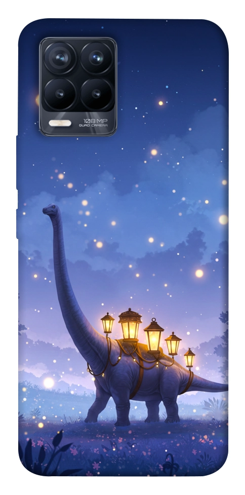 Чехол Lanterns dino для Realme 8