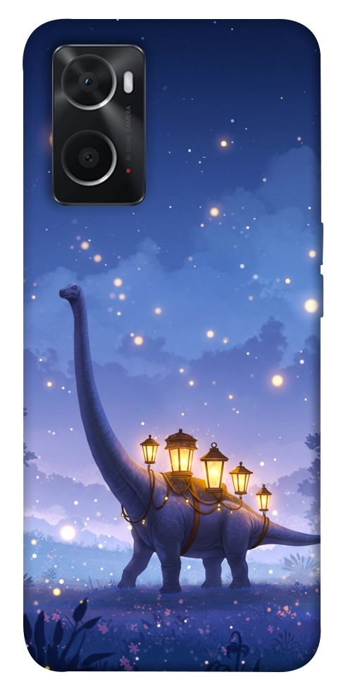 Чехол Lanterns dino для Oppo A76 4G