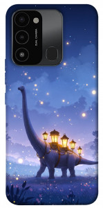 Чехол Lanterns dino для TECNO Spark 8C